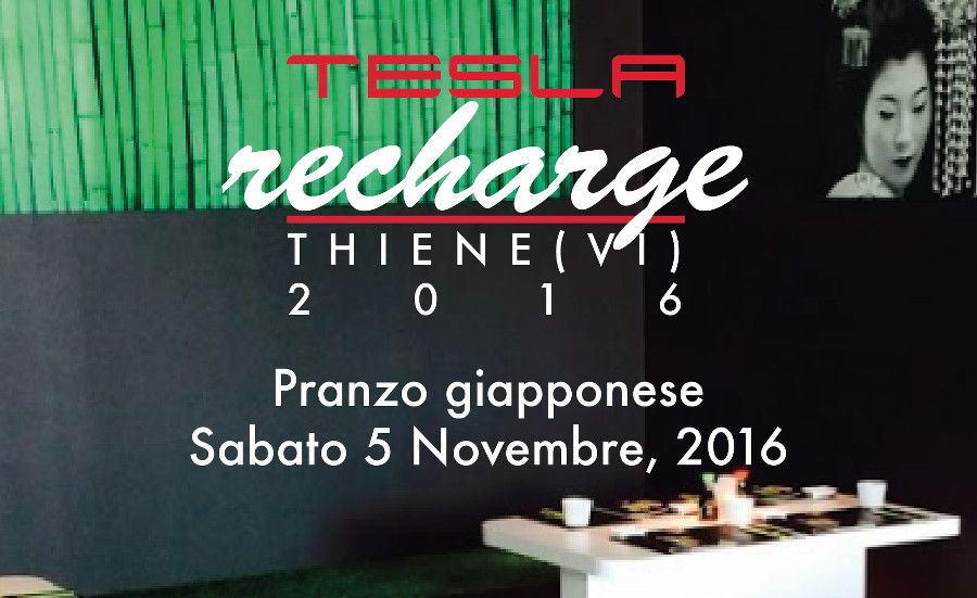 Tesla Recharge 2016 allo Zushi di Thiene (VI)